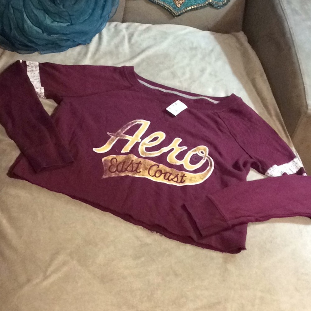 Aero crop top sweater NWT